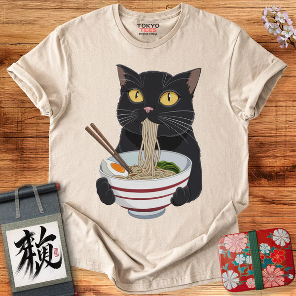 Cat Eats Ramen T-Shirt